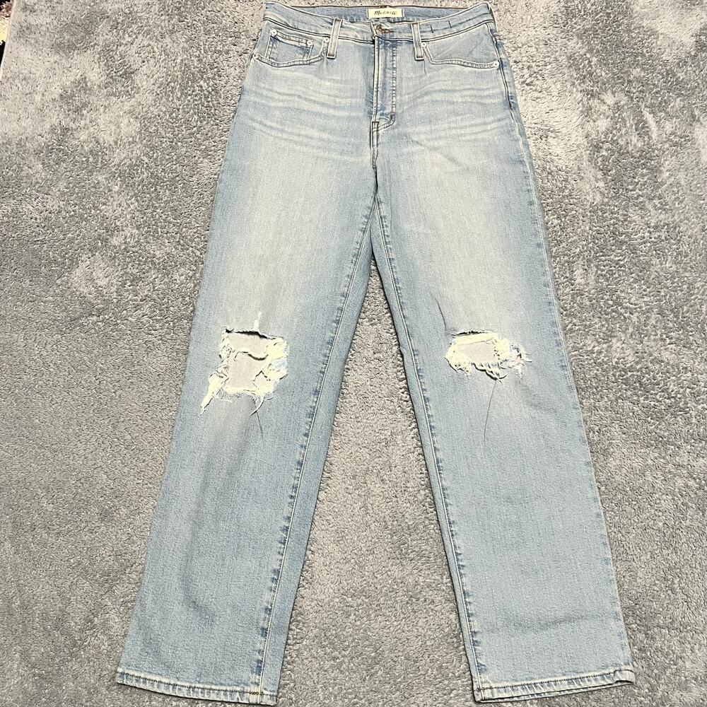 Madewell Jeans Womens 28 (30x29) Perfect Vintage Straight High Rise Blue Denim
